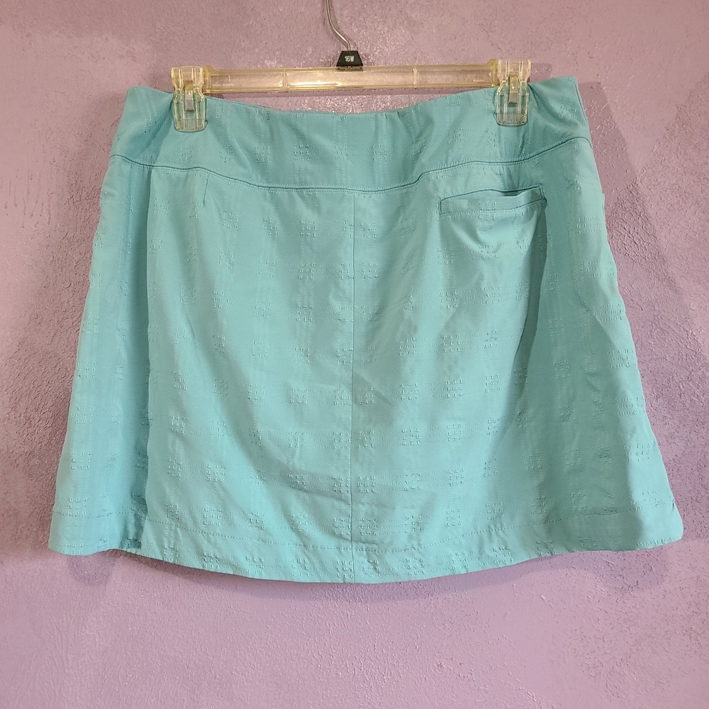 Lady Hagen Aqua Tummy Control Active Skort Womens XL Aqua Athletic Skirt - Picture 3 of 9
